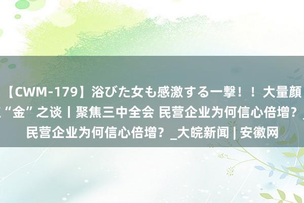 【CWM-179】浴びた女も感激する一撃！！大量顔射！！！ Part3 点“金”之谈丨聚焦三中全会 民营企业为何信心倍增？_大皖新闻 | 安徽网