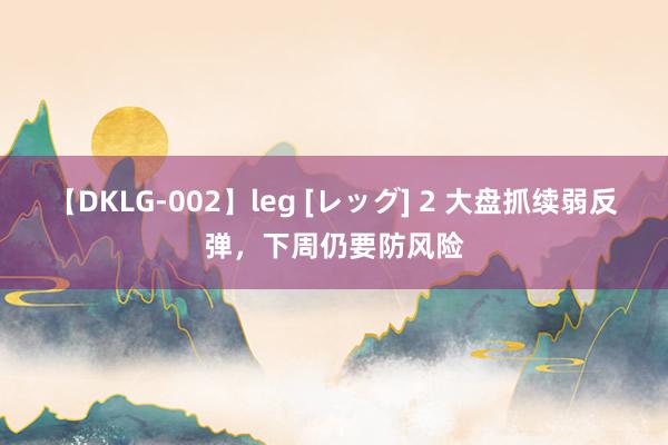 【DKLG-002】leg [レッグ] 2 大盘抓续弱反弹，下周仍要防风险