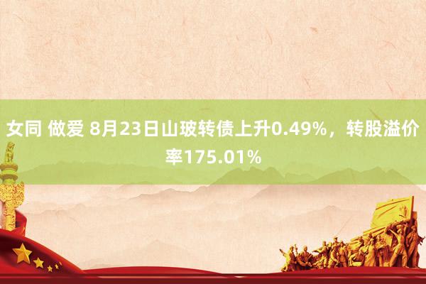 女同 做爱 8月23日山玻转债上升0.49%，转股溢价率175.01%