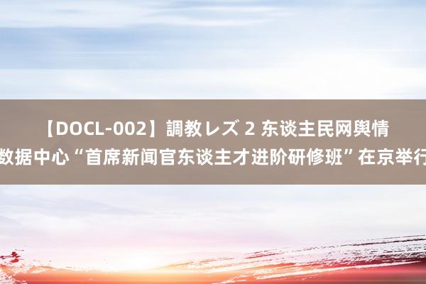 【DOCL-002】調教レズ 2 东谈主民网舆情数据中心“首席新闻官东谈主才进阶研修班”在京举行