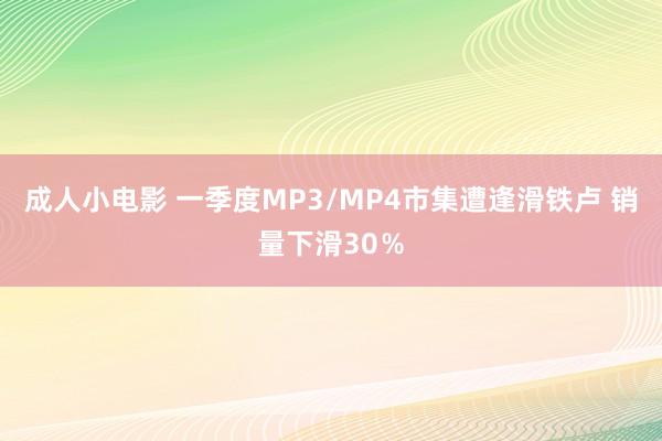 成人小电影 一季度MP3/MP4市集遭逢滑铁卢 销量下滑30％